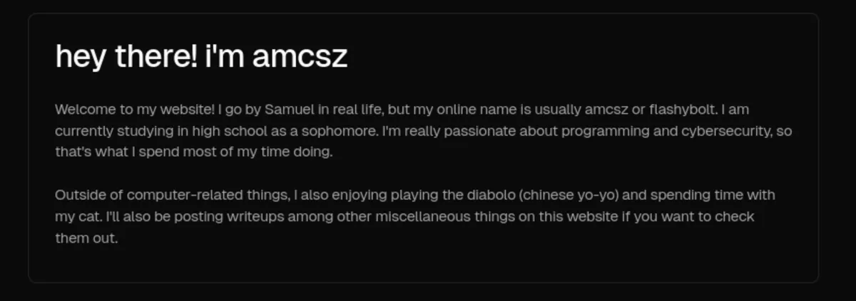 This website!